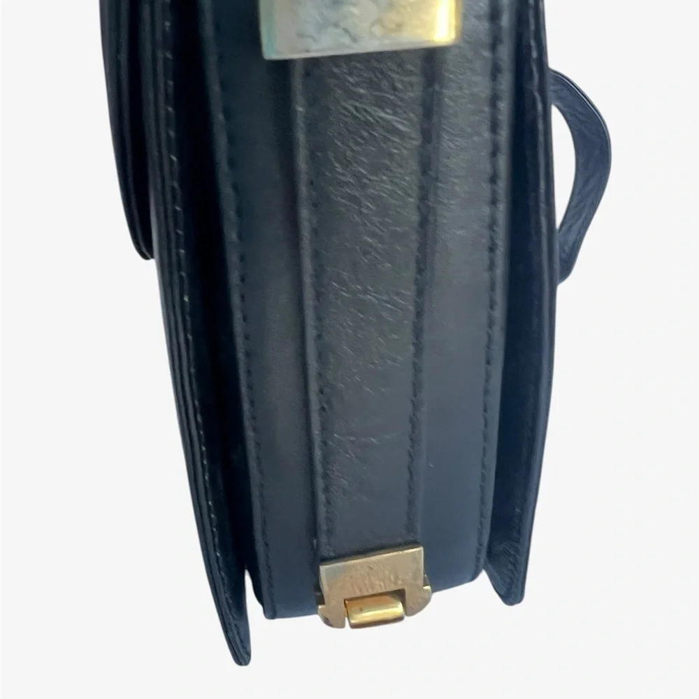 Versace Black and Gold Shoulder Bag with Classic Design